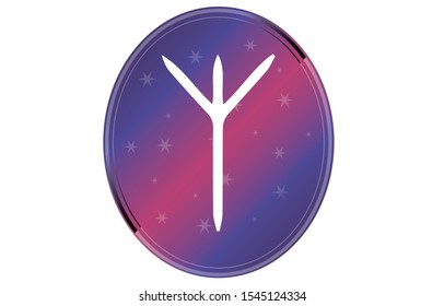 Eolh runes symbol vector images