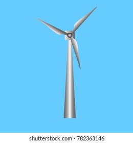 Eolian turbine vector illustration