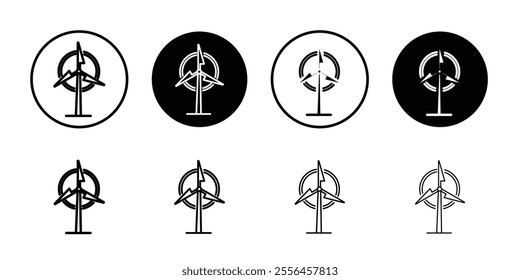 Eolic energy icon Art design illustration