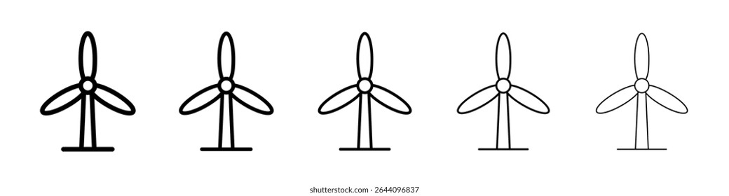 Eolic energy icon concept. graphic design, logo, Web, UI.