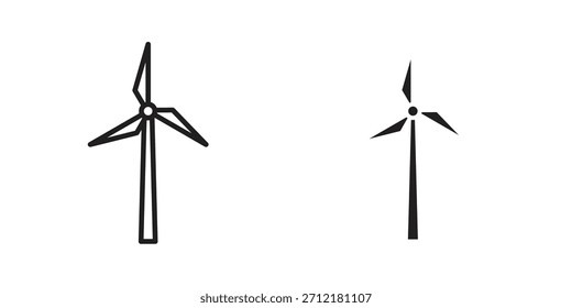 Eolic energy icon in vector. Logotype