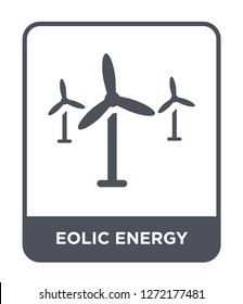 eolic energy icon vector on white background, eolic energy trendy filled icons from Future technology collection, eolic energy simple element illustration