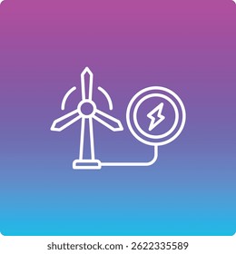 Eolic Energy vector icon. Can be used for printing, mobile and web applications.