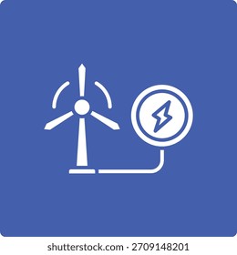 Eolic Energy vector icon. Can be used for printing, mobile and web applications.