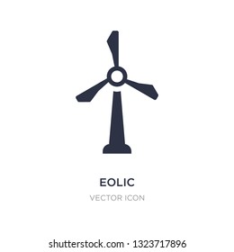 eolic icon on white background. Simple element illustration from Technology concept. eolic sign icon symbol design.