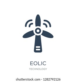 eolic icon vector on white background, eolic trendy filled icons from Technology collection, eolic vector illustration