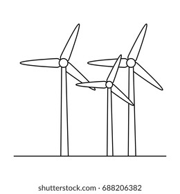 eolic turbines icon