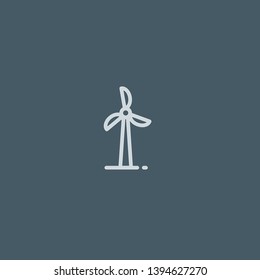 Eolic vector icon. Eolic concept stroke symbol design. Thin graphic elements vector illustration, outline pattern for your web site design, logo, UI. EPS 10.