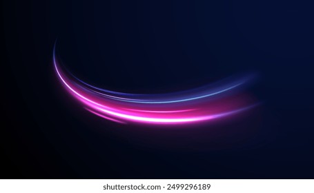 eon stripes in the form of drill, turns and swirl. Speed of light concept background. Abstract background rotational border lines.