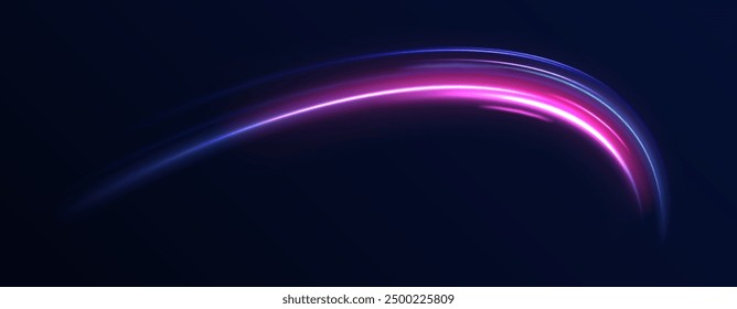 eon stripes in the form of drill, turns and swirl. Speed of light concept background. Abstract background rotational border lines.