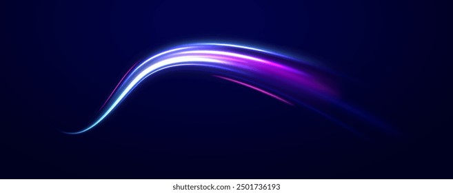 eon stripes in the form of drill, turns and swirl. Speed of light concept background. Abstract background rotational border lines.