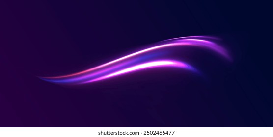 eon stripes in the form of drill, turns and swirl. Speed of light concept background. Abstract background rotational border lines.
