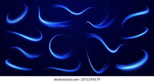 Las rayas de hierro en forma de taladro, giros y remolinos. Velocidad de fondo de concepto de luz. Líneas de borde rotacionales de fondo Abstractas.