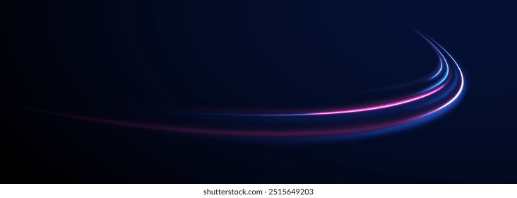 eon stripes in the form of drill, turns and swirl. Speed of light concept background. Abstract background rotational border lines.