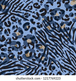 eopard zebra mix  pattern design, vector illustration background
