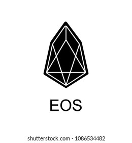 eos icon. Element of currency for mobile concept and web apps. Detailed eos icon can be used for web and mobile. Premium icon on white background