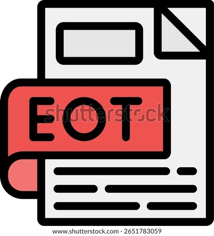 EOT Line Filled Icon Design