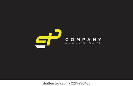EP Alphabet Buchstaben Initial Monogram Logo PE, E und P