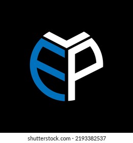  EP creative circle letter logo concept. EP letter design.
