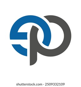 modelo de logotipo de link de carta ep dg
