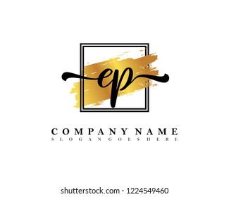 EP Initial handwriting logo concept