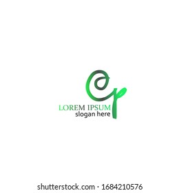 ep Initial Handwriting logo template vector