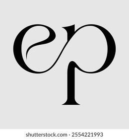 ep Initial Letter Logo Symbol