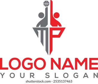 ep leter Padel logo padel racket and ball logo design 