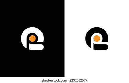 EP Letter Logo Alphabet Design Template Vector