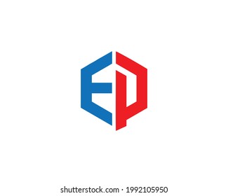 EP Letter Logo Design Creative Modern Vector Icon Illustration.