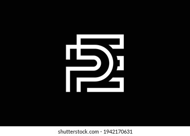 EP letter logo design on luxury background. PE monogram initials letter logo concept. EP icon design. elegant and Professional white color letter icon design on black background.