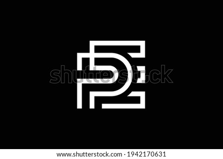 EP letter logo design on luxury background. PE monogram initials letter logo concept. EP icon design. elegant and Professional white color letter icon design on black background.