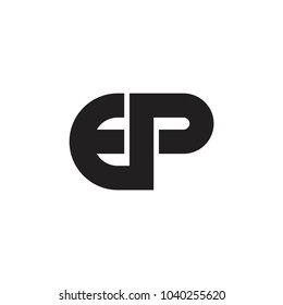EP letter logo design vector