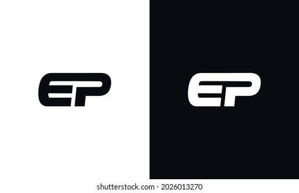 EP letter logo design vector