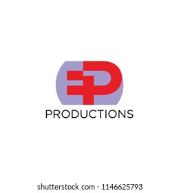 ep letter logo. ef letter logo