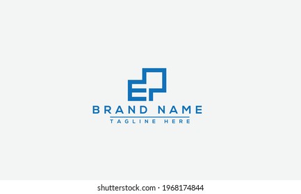 EP Logo Design Template Vector Graphic Branding Element.