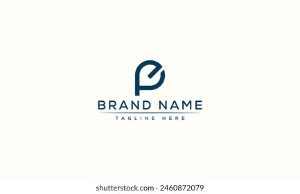 EP logo Design Template Vector Graphic Branding Element.