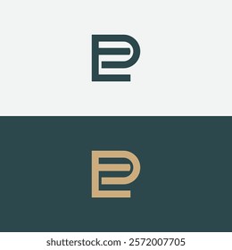 EP Logo Design Template Vector Graphic Branding Element.
