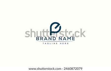 EP logo Design Template Vector Graphic Branding Element.