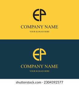 EP logo initial letter luxury royal logo. template symbol. modern golden luxury logo. abstract monogram vector letter mark brand fashion. icon  business monogram boutique font Clothing minimalist.