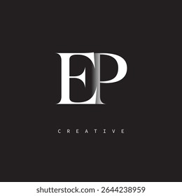 EP Monogram Logo Minimal Elegant Letter mark for Luxury, Fashion   Creative Brands	
