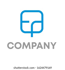 ep ogo design vector template sign