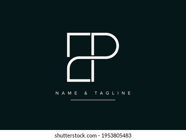 EP or PE Abstract initial monogram letter alphabet logo