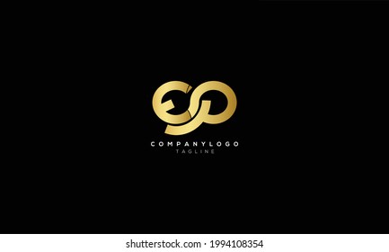 EP PE E AND P Abstract initial monogram letter alphabet logo design