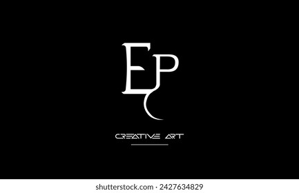 EP, PE, E, P abstract letters logo monogram