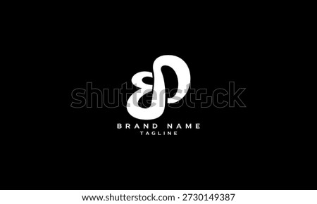 EP PE E AND P Abstract initial monogram letter alphabet logo design