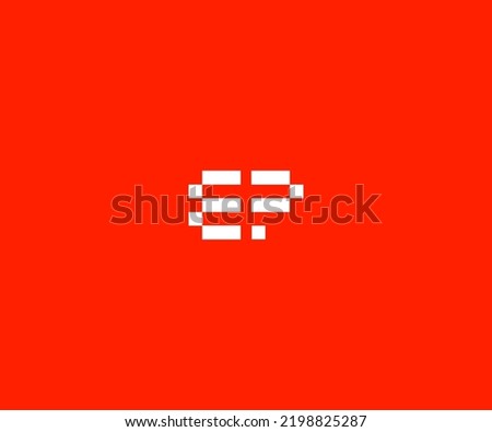 EP, PE initial letter logo design template vector
