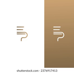 EP, PE letter logo design template elements. Modern abstract digital alphabet letter logo.