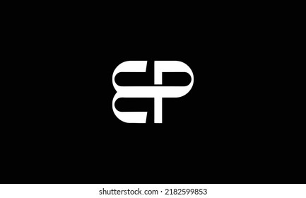 EP PE letter logo. Unique attractive creative modern initial EP PE initial based letter icon logo