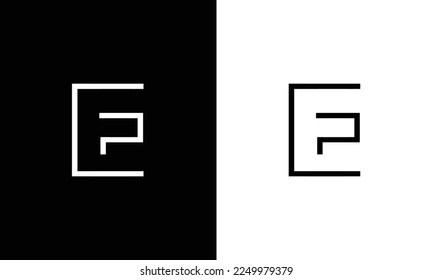EP PE letter logo. Unique attractive creative modern initial EP PE EP initial based letter icon logo